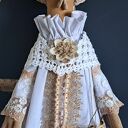 Kura w stylu rustykalnym - ręcznie szyta dekoracja 62 cm