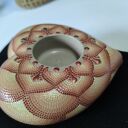Świecznik tealight - dekoracja dotting z efektem 3D, ręczne wykonanie