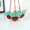 Ceramiczne ptaszki - czerwone brzuszki