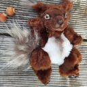 Lusia - ręcznie szyta wiewiórka, artystyczne rękodzieło OOAK