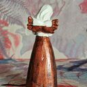 PATRIOTYCZNIE - Rzeźba z gipsu „Anioł Ojczyzny” 12,4 cm