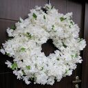 Wianek kwiatowy nr 1 na drzwi i ścianę - handmade, ok. 70 cm