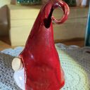Krasnal ceramiczny na Boże Narodzenie - handmade, ok. 14 cm