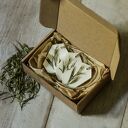 Zestaw 3 zawieszek zapachowych do szafy Bergamota i Ylang-Ylang - wosk sojowy i olejki eteryczne