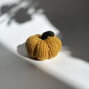 Dynia ozdobna handmade na drutach, rozmiar S - pomarańczowa 1 szt