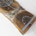 Drzewo zmian - liść - obraz na starej desce