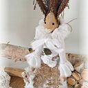 Zającówna w stylu vintage - ręcznie szyta dekoracja 30 cm