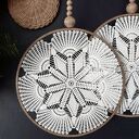 Zestaw 2 łapaczy snów biały Wooden Love - dekoracja ścienna
