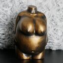 Rzeźba Kobieta Złota XXL - wys. 10 cm (gips, metaliczny złoty)