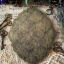 Dekoracyjny medalion prowansalski z sówką - ręczny decoupage 20x24 cm