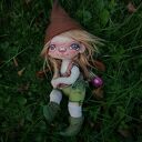 Chochlik Dziewczynka - artystyczna lalka kolekcjonerska 22 cm