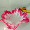 Kwiatowa misa dekoracyjna z żywicy epoksydowej - róż i biel (handmade)