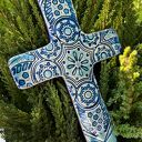 Krzyż ceramiczny unikatowy
