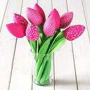 TULIPANY różowy bawełniany bukiet
