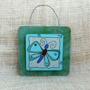 Obrazek na drewnie Blue Butterfly