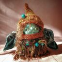 Trol Uszaty e-piet - artystyczna lalka kolekcjonerska i dekoracja tekstylna (ok. 20 cm)