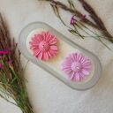 Świeca sojowa handmade z margaretkami