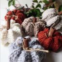 Szydełkowe dynie/ Fantazyjna Dynia Szydełkowa z Cynamonowym Ogonekiem/W 100% handmade - każda dynia/