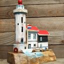 Latarnia Morska w Marken - dekoracja z drewna