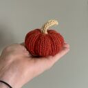 Dynia ozdobna handmade, rozmiar S, kolor ciemnopomarańczowy - 1 szt