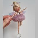 Wróżka balerina z kryształem - magiczna zawieszka suncatcher