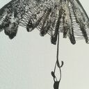Grafika czarno-biała Rain - elegancki minimalizm A4