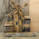 Dekoracja ze starego drewna - Młyn wiatrowy