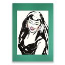 Plakat pop art z dziewczyną - nowoczesna grafika 30x40