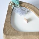 Świeca sojowa zapachowa - w drewnie dębu /truskawka/