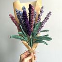 Bukiet lawendy szydełkowej • 10 gałązek • Rustykalne rękodzieło