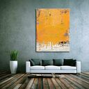 Duży nowoczesny obraz do salonu - abstrakcja na płótnie 100x150 cm