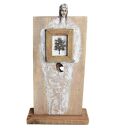 Dekoracja z drewna abstrakcyjna postać figurka /1/