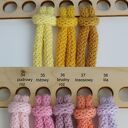 Pokrowiec na stołek ze sznurka bawełnianego - ręcznie szydełkowany handmade