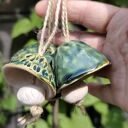 Dzwonek ceramiczny 3 szt - ręcznie robiony zestaw Wolna chwila
