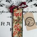 Dekoracyjna zawieszka decoupage vintage - zimowa ozdoba
