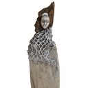 Rzeźba dekoracja ze starego drewna abstrakcja postać figurka /4/