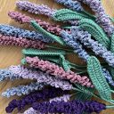 Bukiet lawendy szydełkowej • 10 gałązek • Rustykalne rękodzieło