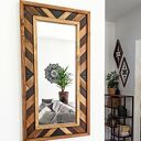 Lustro w drewnianej ramie AZTEC 43x83cm