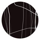 Mural DOTS BLACK FOREST - okrągła dekoracja ścienna ø115 cm