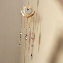Boho łapacz słońca do okna - zawieszka z kryształkami