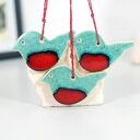 Ceramiczne ptaszki - czerwone brzuszki