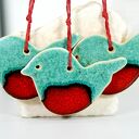 Ceramiczne ptaszki - czerwone brzuszki