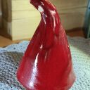 Krasnal ceramiczny 15 - ozdoba bożonarodzeniowa handmade (ok. 14 cm)