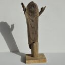 Rzeźba dekoracja ze starego drewna abstrakcja postać figurka /2/