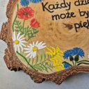 Obrazek na drewnie z afirmacją