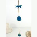 Ceramiczny łapacz wiatru - ozdoba do salonu lub ogrodu