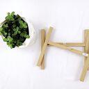 Kwietnik - stojak na kwiaty z litego dębu natural do donic max 25 cm (h30)