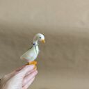 Wiosenna gąska - figurka filcowana