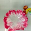 Kwiatowa misa dekoracyjna z żywicy epoksydowej - róż i biel (handmade)
