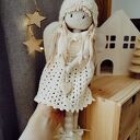 Szydełkowy anioł - ręcznie robiona dekoracja domu